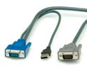Slika od KVM preklopnik kabel PS/2 + USB  3.0m, Roline (za 14.01.3376/3377)